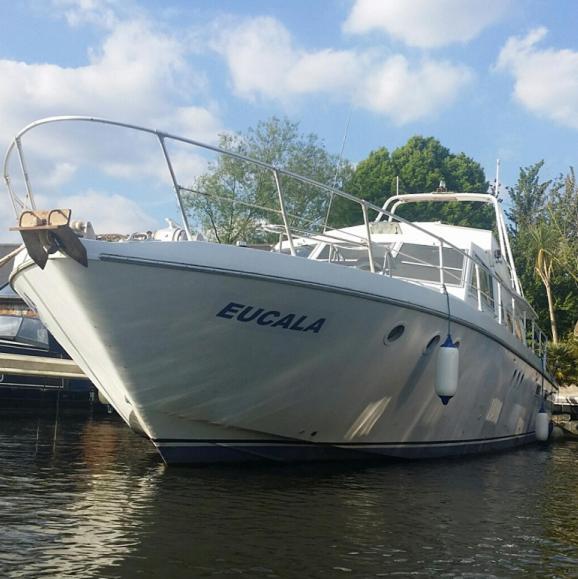 Eucala motor yacht Hotel East Molesey Exterior foto